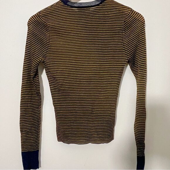 Rag & Bone Sweater | Raina | Lurex | Striped | Crewneck | Shirt | NWT | Small - Picture 5 of 7